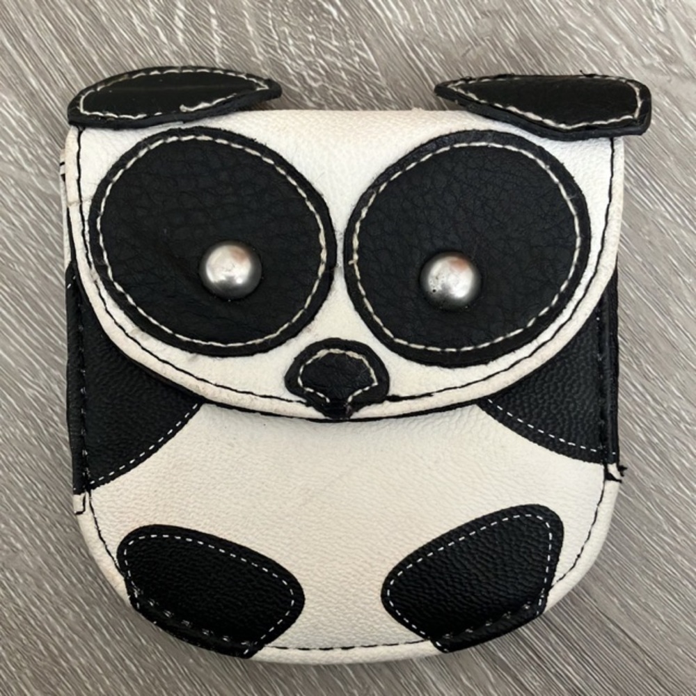 Black and White Panda Bear Wallet Claire’s Faux Leather